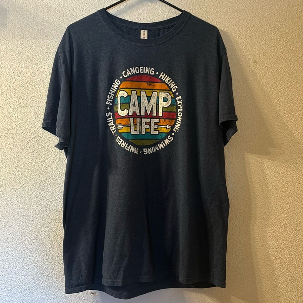 Jerzees camp life graphic tee size XL